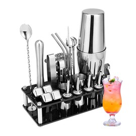 Cocktail Shaker Set, Boston-Shaker Set, Stainless Steel Bartender Kit, Professional Bar Tools for Drink Mixing, Home, Bar and Party