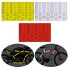 Prasacco 3 Rolls Reflective Tape, 10mmx8M High Visibility Safety Warning