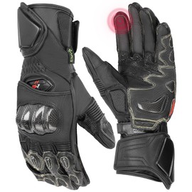KEMIMOTO KM8025 Motorcycle Gloves, Motorcycle Gloves, Uses ESA Advanced Technology & High Strength Kevlar Yarn, Spring, Summer, Autumn, Winter, All Seasons, Lightweight, Smartphone Compatible