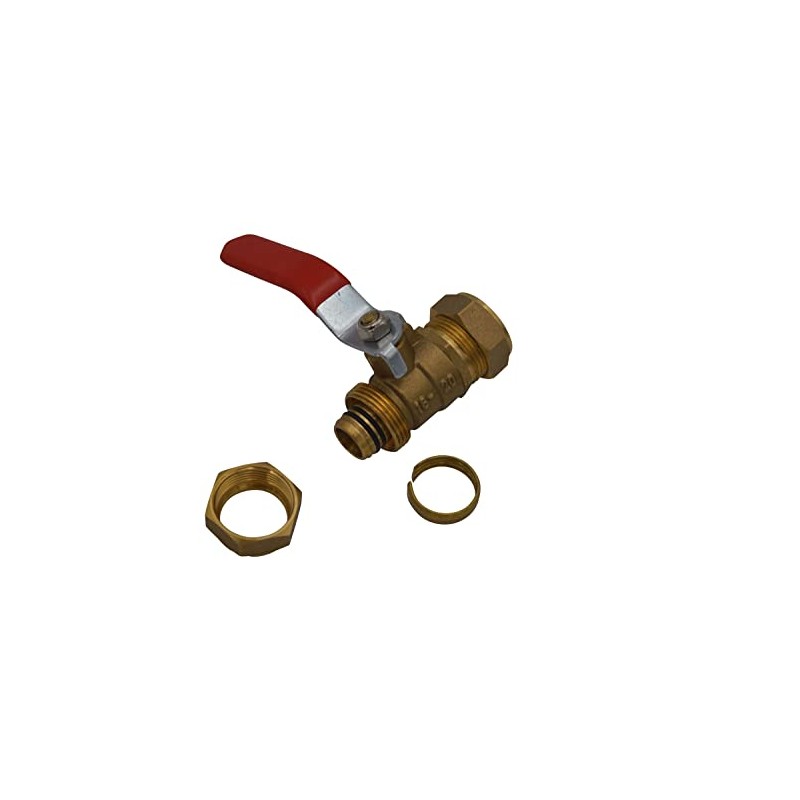 Clamping Ring Screw Fitting 20 mm Stopcock