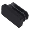 Adsamm 4 x Lamellar Plugs, Black, 11 x 26-13 x