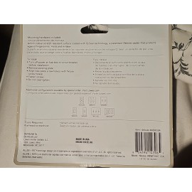 ALLEN + ROTH 6.75" X 5" TRIPLE WALL PLATE BRUSHED NICKEL FINISH 4896594