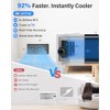 Hisummer Register Booster Fan for 4" x 10" Floor Register,