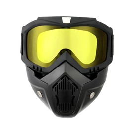Riding Goggles ATV & Dirt Bike Anti Dust Motorcycle Goggles with Removable Face Mask, Adjustable Motocross Eyewear