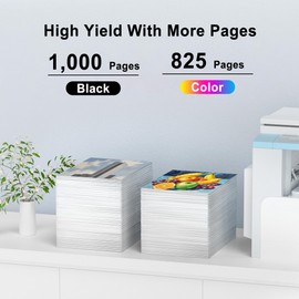 932XL 933XL Compatible Ink Cartridge Replacement for HP 932XL 933XL 932 933 Combo Pack for Officejet 6100 6600 6700 7110 7510 7610 7612 Printer (1 Black, 1 Cyan, 1 Magenta,1 Yellow) 4 Pack