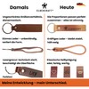 ELBERCRAFT Keyring Leather Motorhome - Gift Camping & Caravan |