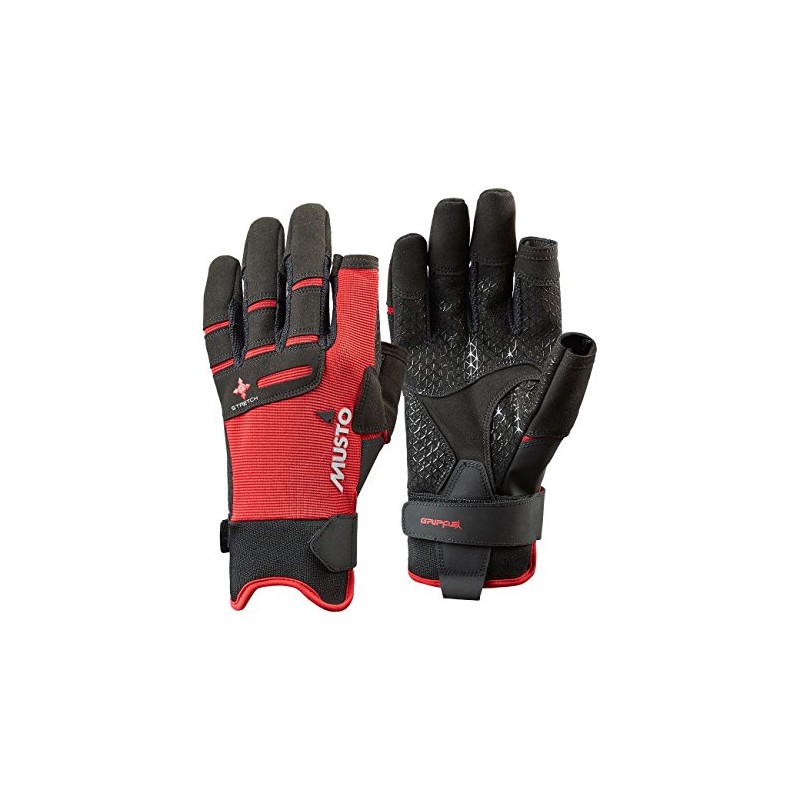 Musto Perfomance Sailing Yachting and Dinghy Long Finger Gloves Red