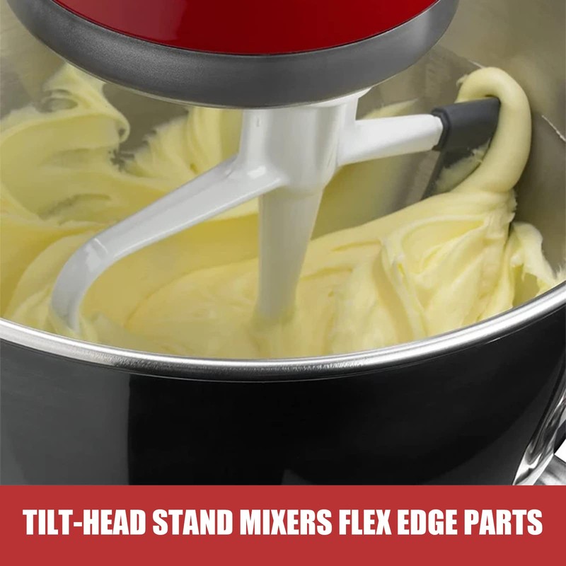 Flexible Flat Stirrer for Kitchen-Aid for 4-5 Quart Bowls, Flexible