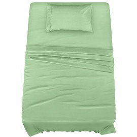 Utopia Bedding Twin XL Sheet Set – 3 Piece Bed Sheets for Twin XL Size Bed, Soft and Breathable Microfiber, Includes 1 Fitted Sheet, 1 Flat Sheet and 1 Pillowcase (Sage)