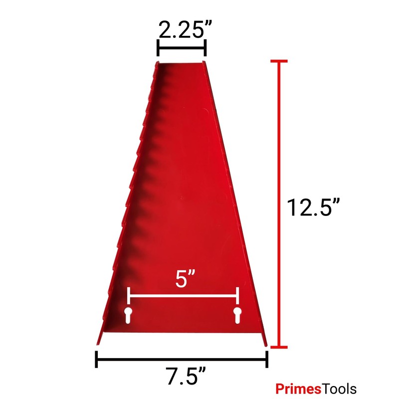 PrimesTools 16-Tools Wrench Tray, Standard Red & Standard Black (2