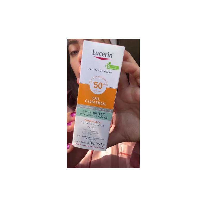 Protector Solar Eucerin Oil Control Anti-Brillo, Piel mixta a grasa