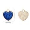 Honbay 40PCS Enamel Alloy Charms Pendant Dainty Cute Love Heart