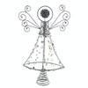 Festive Productions Tree Topper : Silver Glitter Abstract Angel :