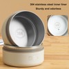 Insulated Lunch Container 304 Stainless Steel Leakproof Portable Round Thermal