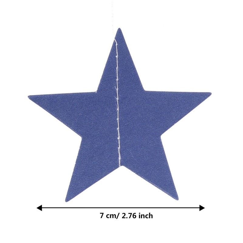 TecUnite 8 Strands Patriotic Star Streamers Banner Garland for 4th