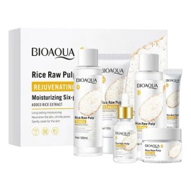 Set Facial de 6 Cremas para Cuidado Completo de la Piel, Uso Día y Noche, Piel Mixta