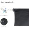 Crovakeu Golf Tee Bag with Zipper & Metal Lobster Clip,