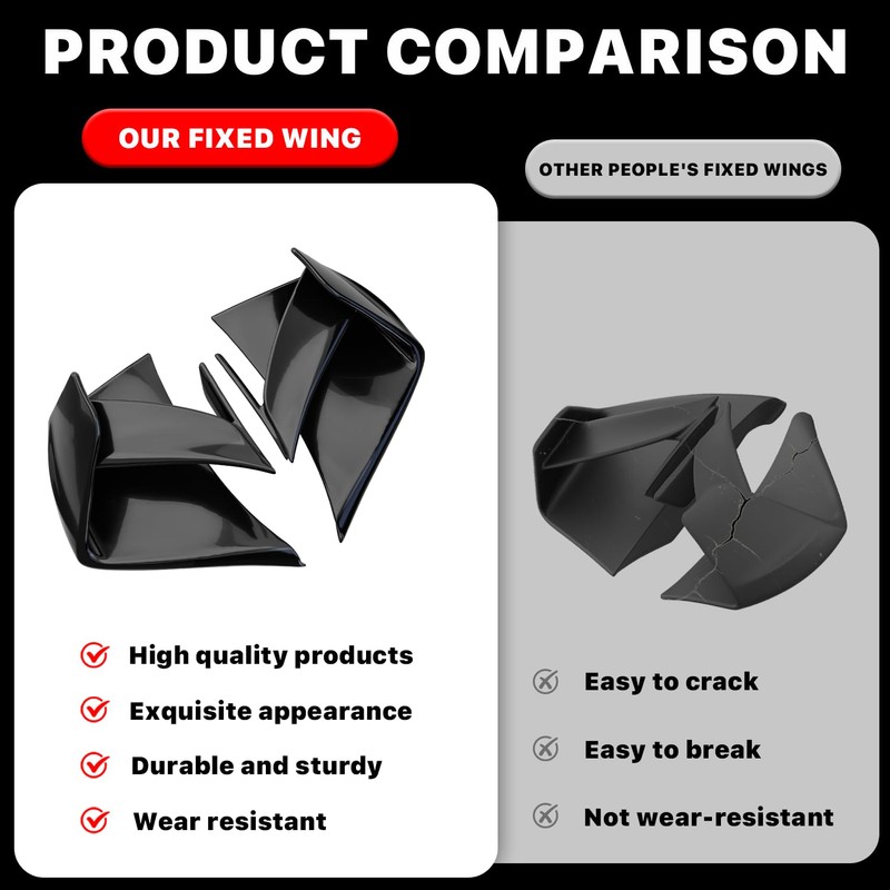 Motorcycle Fairing Wing Air Deflectors Side Wind Wing for Suzuki;