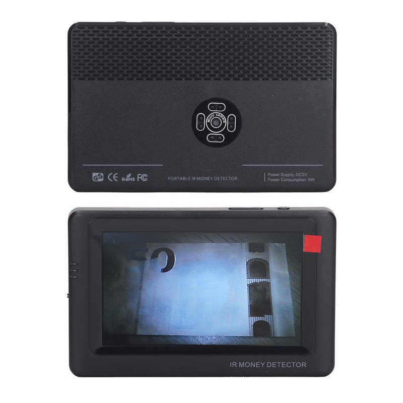 Money Detector Machine Small Handheld Counterfeit Bill Currency Euro Dollar