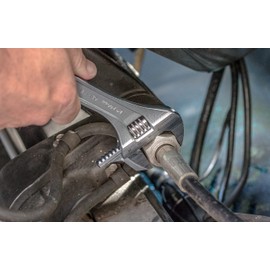 Channellock Adjustable Wrench 808PW - Reversible Jaw, Straight, Polished Finish - 8 In