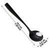 Uumitty 12 Pieces Round Soup Spoons Stainless Steel, Black Table