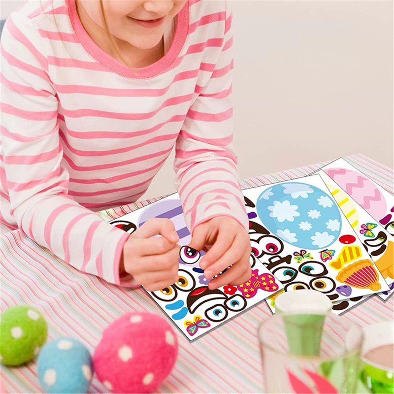 Rifuli # Ostern Kinderspielzeug DIY Aufkleber Geschenkaufkleber Party Osterei Aufkleber