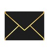 AVERZELLA 100 Pack 5x7 A7 Envelopes for Invitations, Black and
