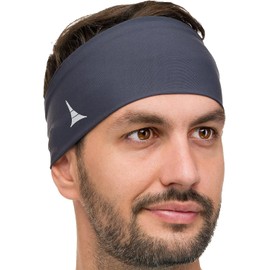 French Fitness Revolution - Stretchy Sports Headband for Men & Women - Guys Sweatband for Running, Cycling, Basketball, Yoga, Fitness - Moisture Wicking Workout Hairband - Made in Europe