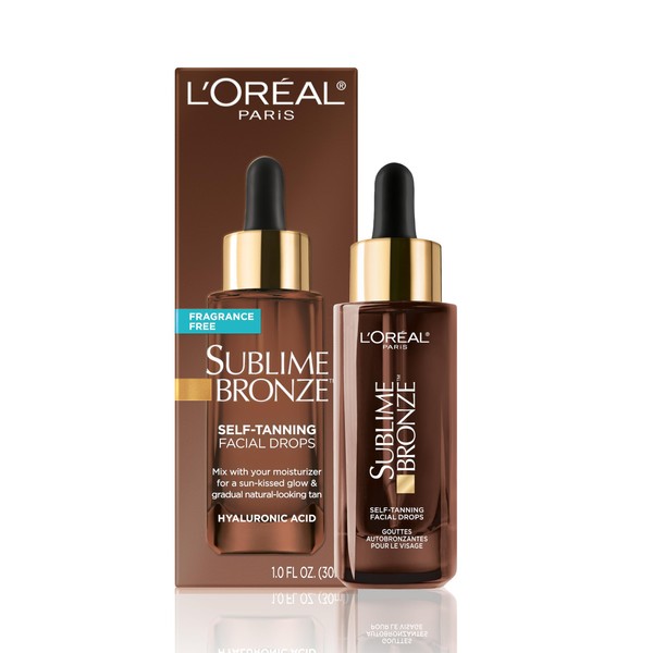 L'Oreal Paris Sublime Bronze Self Tanning Facial Drops with Hyaluronic