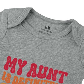 listery Funny Baby Clothes Aunt Onesie For Baby Clothes Girl Boy Aunties Bestie Bodysuit 3 Months