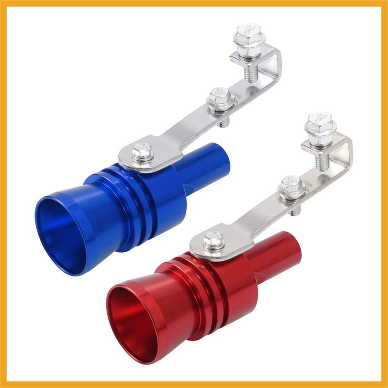 Partuto 2pcs XL Size Universal Car Turbo Sound Exhaust Muffler