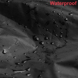 BOSKING Fan Cover Dustproof Waterproof 420D Oxford Standing Pedestal Round Floor Electric Fan Dust Covers for Indoor Outdoor Household Patio Fans (Black)