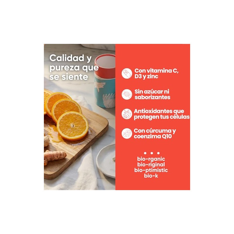 Immune Boost Bioliving | Suplemento Alimenticio con Vitamina C, D3,