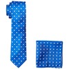 Stacy Adams Men's Satin Dot Tie Set, Royal, One Size
