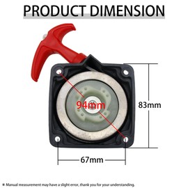 FLMLF 45CC Engine Super Easy Pull Start with Starter Dial Red for 1/5 Rovan Losi 5ive T RC CAR Parts