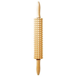 Linden Sweden Deep Notched Rolling Pin– Great for Home or Professional Use – Prepare Delicious Flatbreads and Crackers