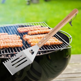 Dad, You've Flipped Burgers and Turned My World Around. Forever Your Girl - A Heartfelt Tribute to the Dad Whose Grilling and Guidance Have Made All the Difference, Engraved with Love and Gratitude.