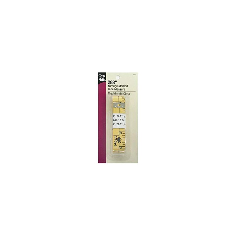 Dritz 3/4" x 144" Flip-It Tape Measure, Yellow