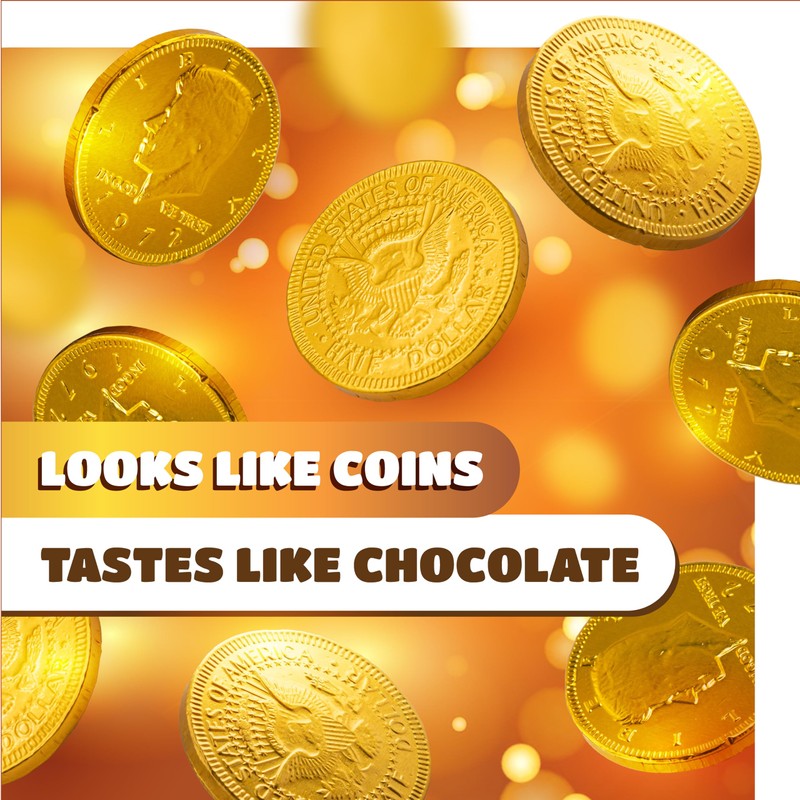 Milk Chocolate Coins Bulk - 2 Pound Pack - 160