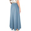 Maxi falda para mujer, ultra suave, ligera, ajustada a la