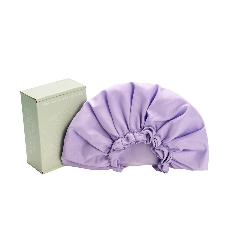 Large Shower Cap, Reusable, Double Layer Lined with Soft Waterproof
