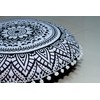 Round Mandala Floor Pillow Cover Seating Cushion Throw Cover Hippie