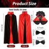 4Pcs Vampire Family Halloween Costume Set, Matching Costume for Human