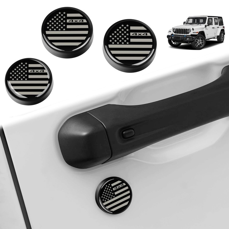 DWKJMYCP 3 PCS Keyhole Covers for 2018-2025 2026 Jeep Wrangler