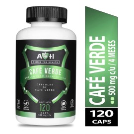 100% Puro Café Verde 120 Cápsulas. A4h Armor For Health Sabor Sin Sabor