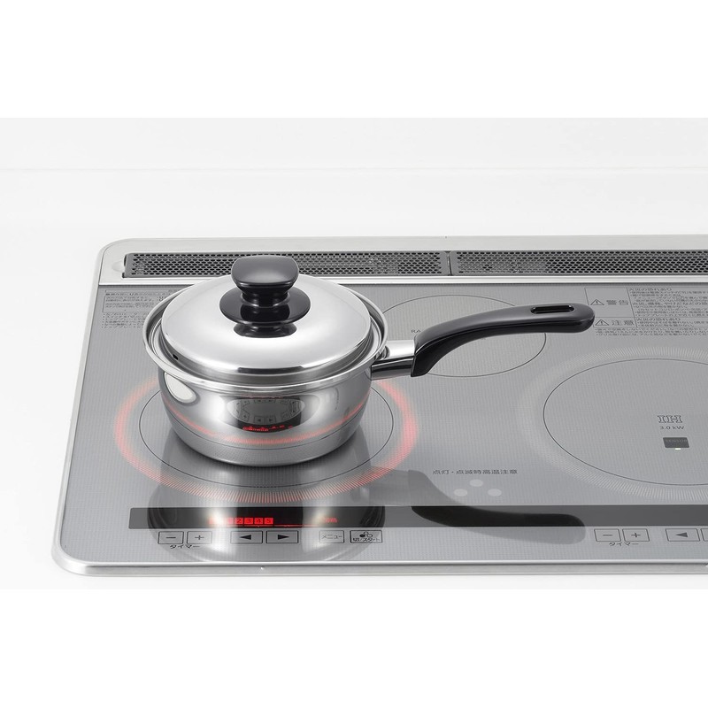 Bestco SJ-3144 SJ-3144 Single Handle Saucepan, Stainless Steel, 3-Layer Steel,