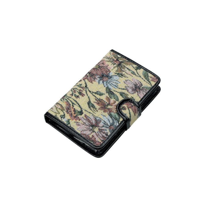 Pill Organiser with Tapestry Case, 40 mm, Features Labeled Compartments