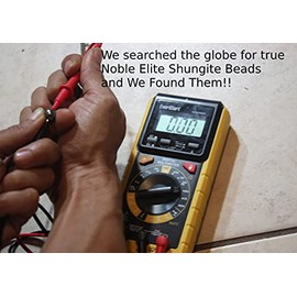 Shungite Necklace for Men/Women (AAA Grade Shungite Elite) Protection Necklace Handcrafted by Master Shaman made in USA (22, 8mm (Medium Beads))