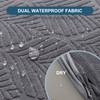 YUEANG Waterproof Stretch Seat Covers,Dining Room Chair for 4 Set