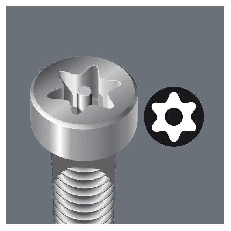 Wera - 05073599001 967 Spkl/9 Torx Bo Multicolor Juego de